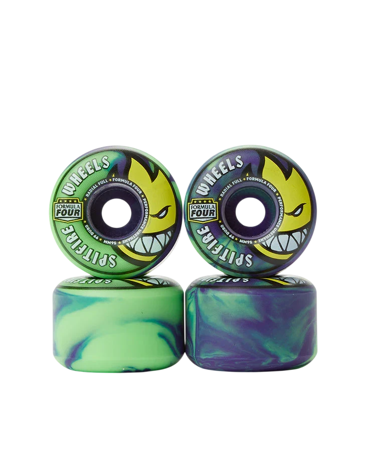 Spitfire 'Formula Four' 99A Radial Full Wheels 56MM - Tie-Dye