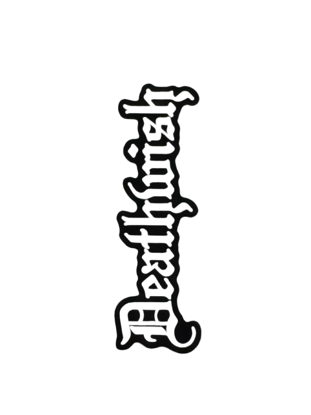 Deathwish 'Gothic' Sticker - Black