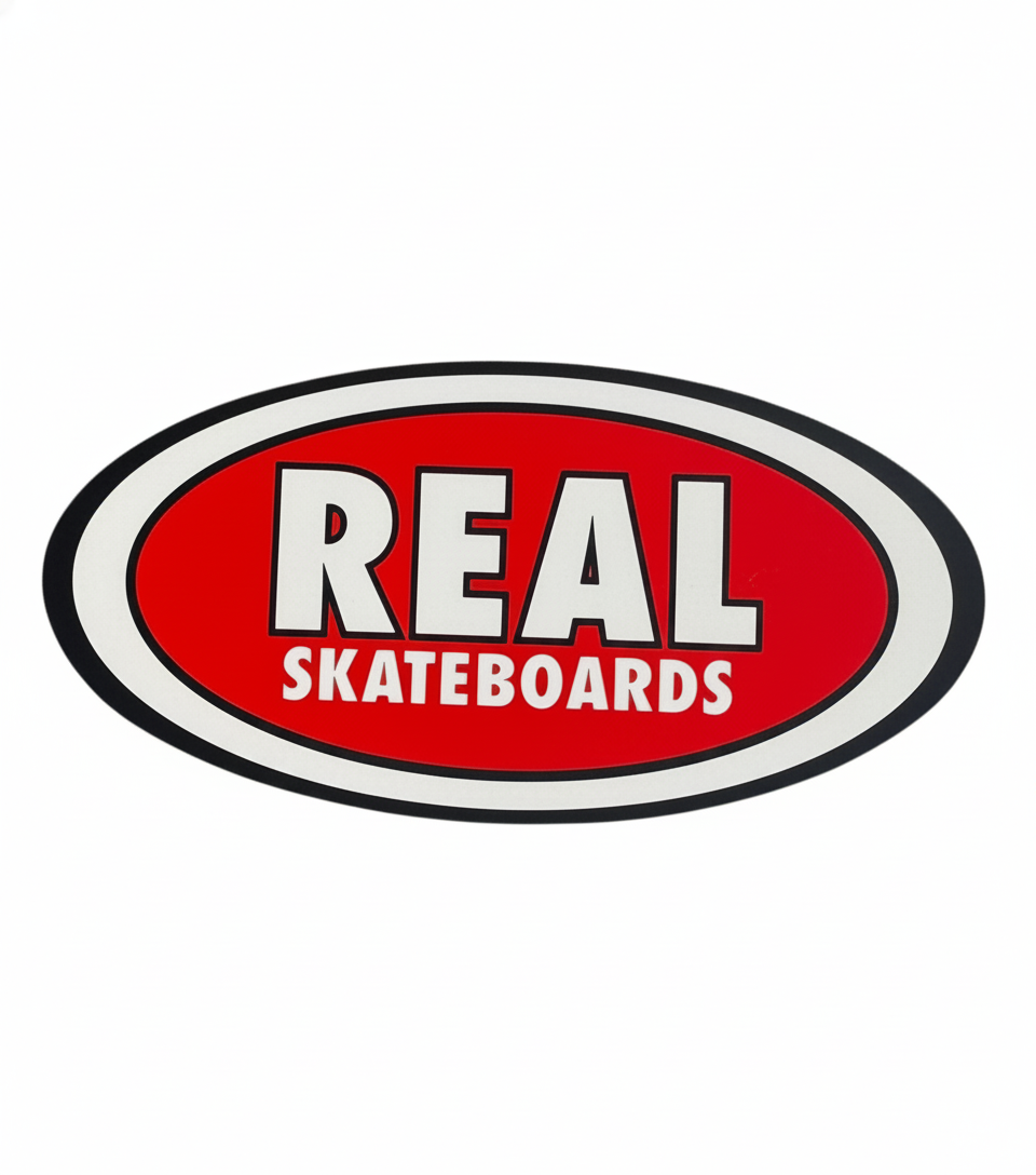 Real Skateboards 'OG Logo' Sticker - Red