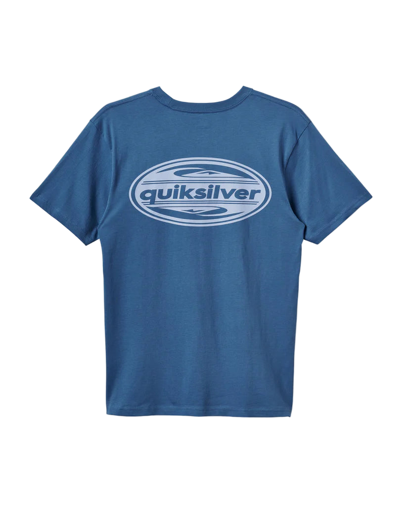 Quiksilver '2000’s Boarding Logo' Tee - Copen Blue