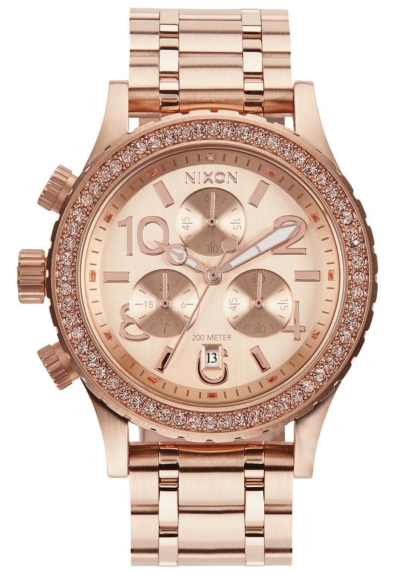 Nixon '38-20 Chrono' Watch - All Rose Gold