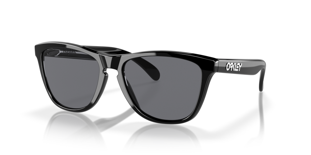 Oakley 'Frogskins' Sunglasses - Polished Black / Grey