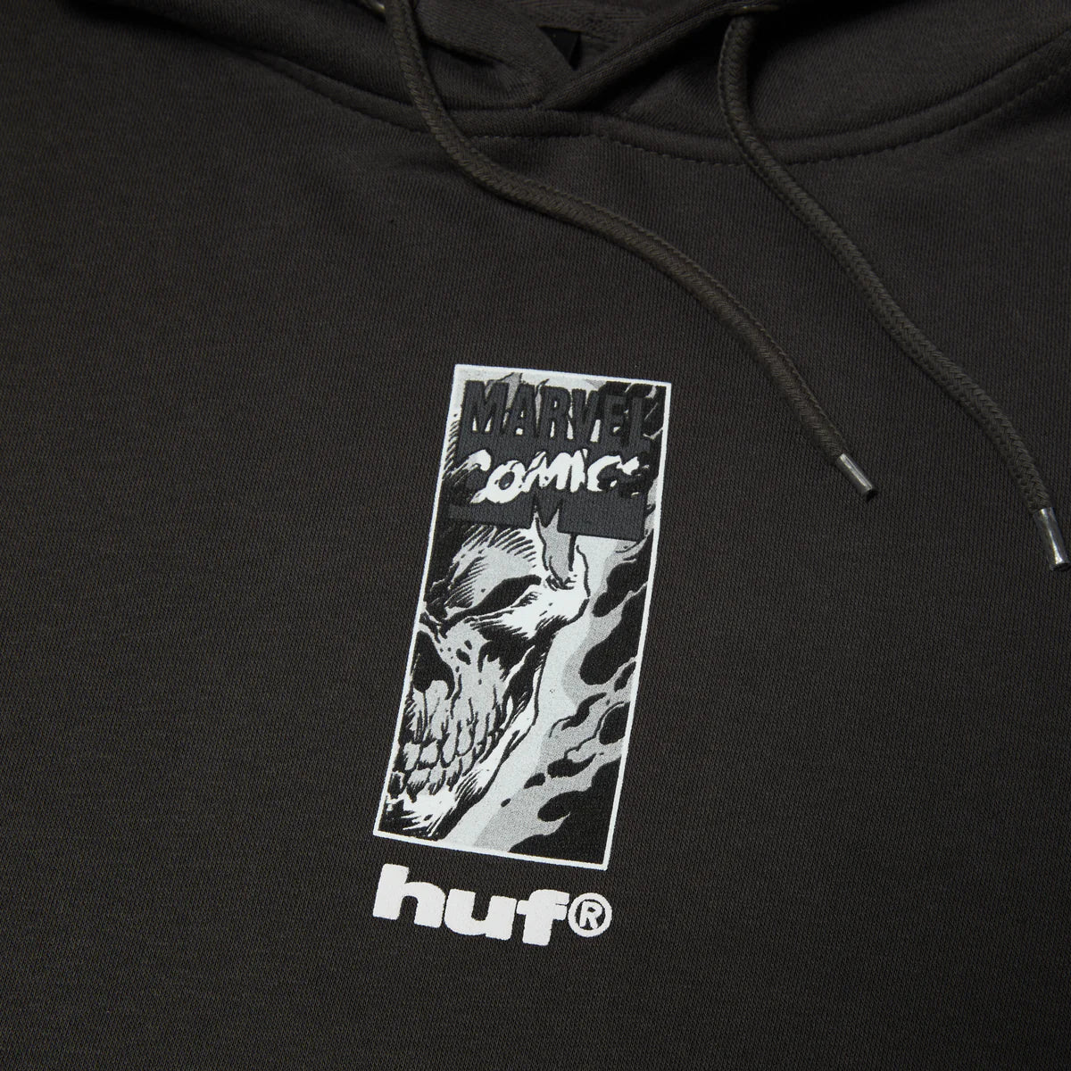 HUF x Marvel 'Ghost Rider' Hoodie - Washed Black