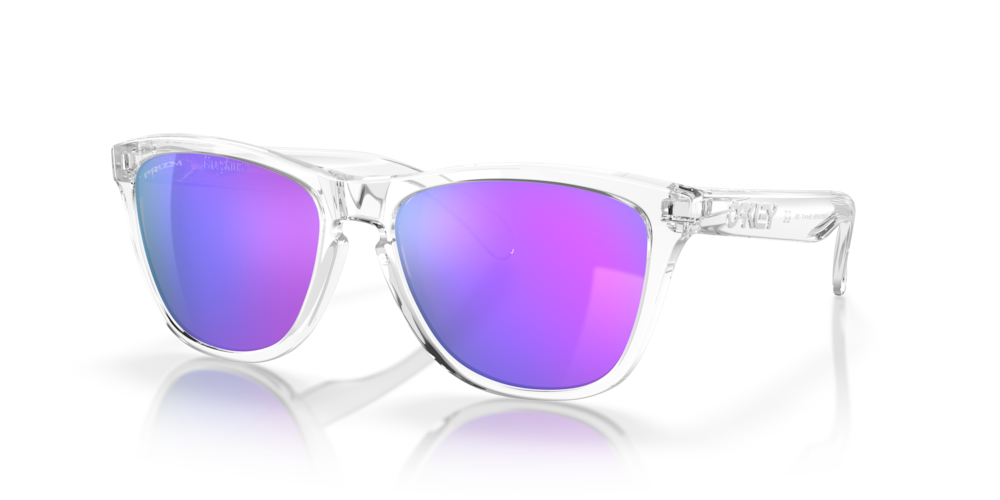 Oakley 'Frogskins' Sunglasses - Polished Clear / Prizm Violet