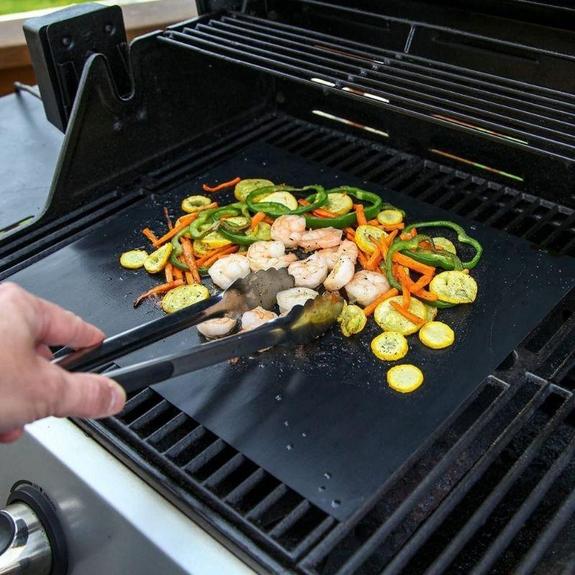 BETTER BBQ 2 Piece Non-Stick Reusable BBQ Grill Mat - 13604