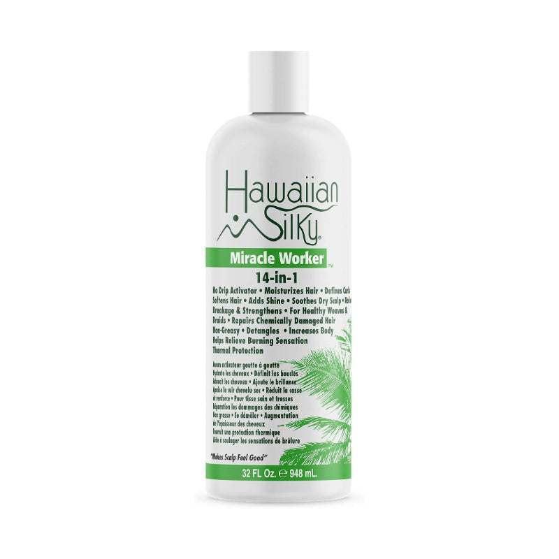 HAWAIIAN SILKY SOIN ACTIVATEUR ET HYDRATANT SANS RINCAGE 14-EN-1 MIRACLE WORKER 32 OZ