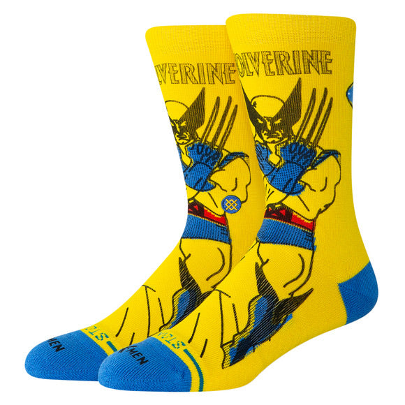 Stance x Marvel 'Wolverine' Crew Socks - Yellow
