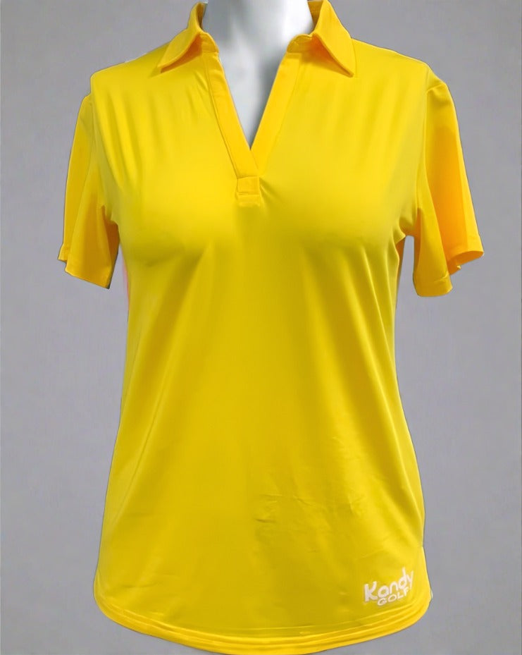 Liquidation Polos classiques pour femmes, col en V, manches, coupe ample.