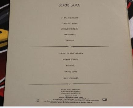 Serge Lama / Recto-Verso - LP Used