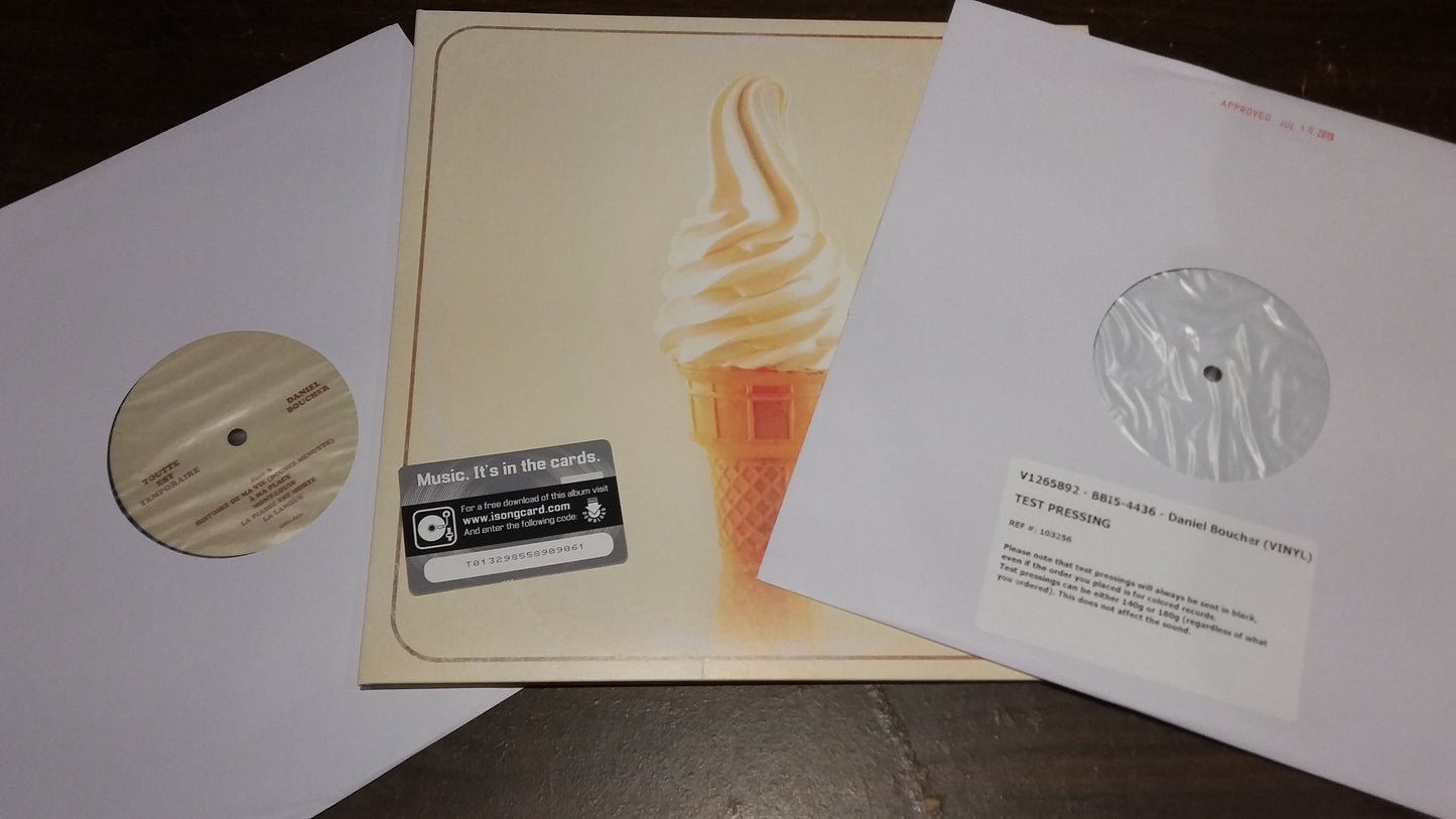 Daniel Boucher / Toutte est temporaire LP (TEST PRESSING)