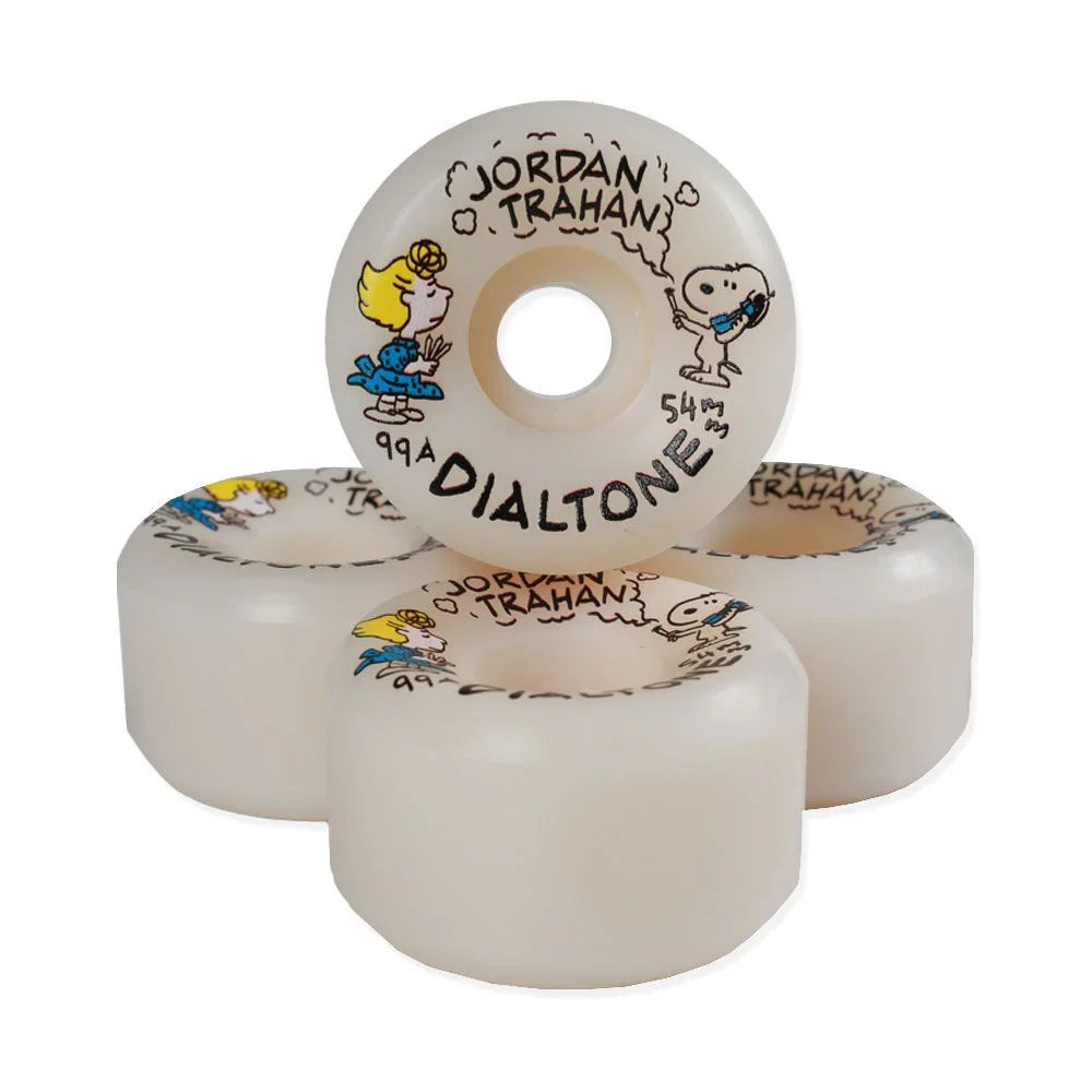 Dial Tone x Jordan Trahan 'Connect Good Times' 99A Conical Wheels 54MM - White