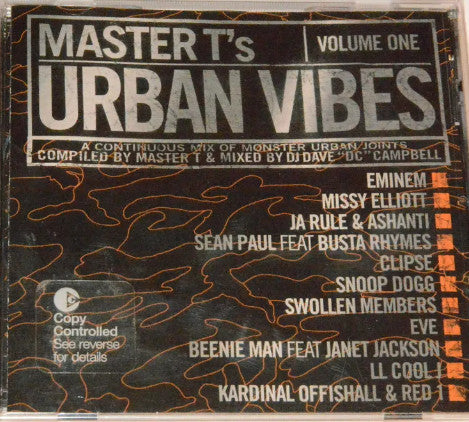 Various / Master T's Urban Vibes, Vol. 1 - CD (Used)