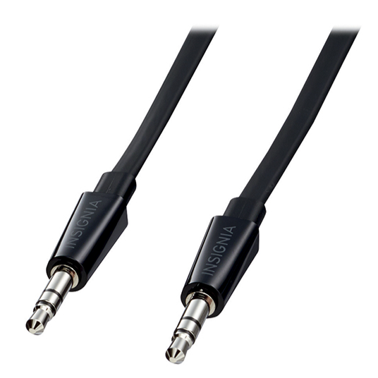 Insignia Câble auxiliaire plat 3,5 mm, 0,91 m (3 pi) (NS-LW16F-C)