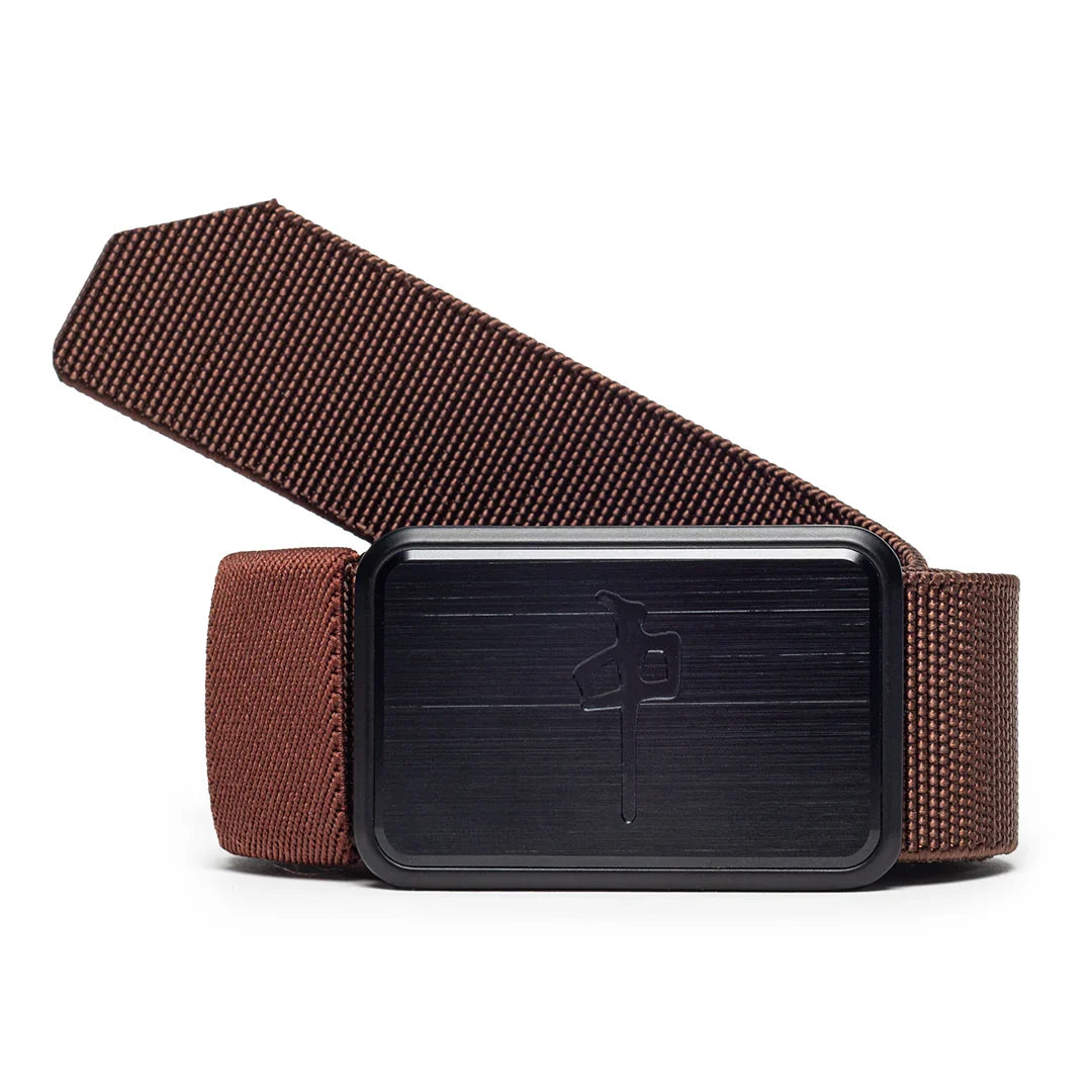 Red Dragon 'Elastic' Belt - Brown