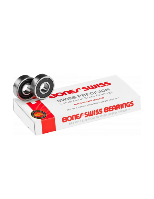 Bones 'Swiss Precision' Competition Skate Bearings - Black