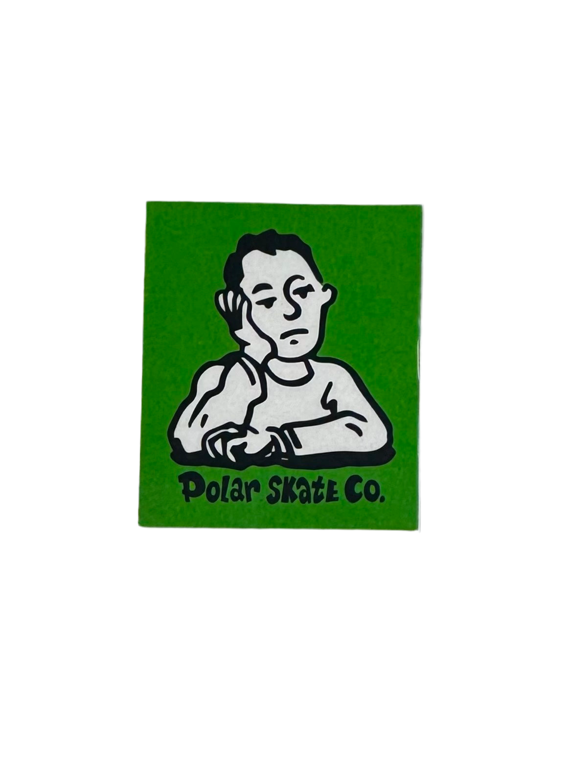 Polar Skate Co. 'Depressed Man' Sticker - Green