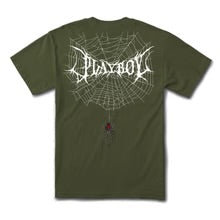 Color Bars X Playboy 'Black Widow' Tee - Military Green