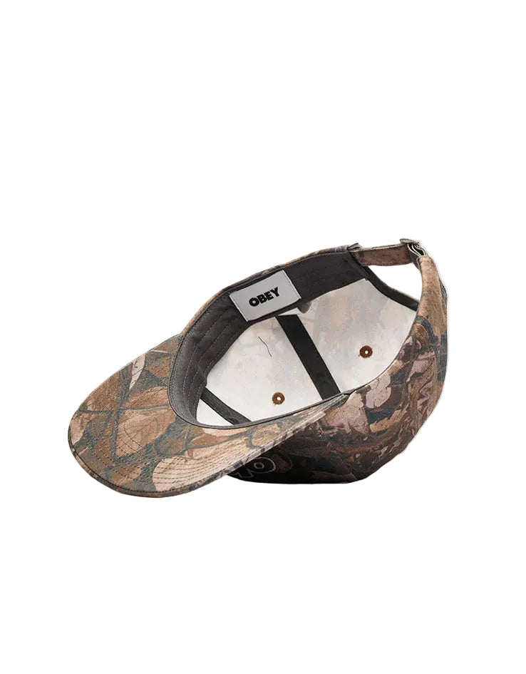 Obey 'Pigment Slanted' 6-Panel Strapback Cap - Fence Camo Multi
