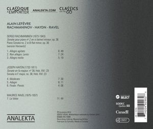 Alain Lefèvre / Rachminov-Haydn-Ravel - CD (Used)