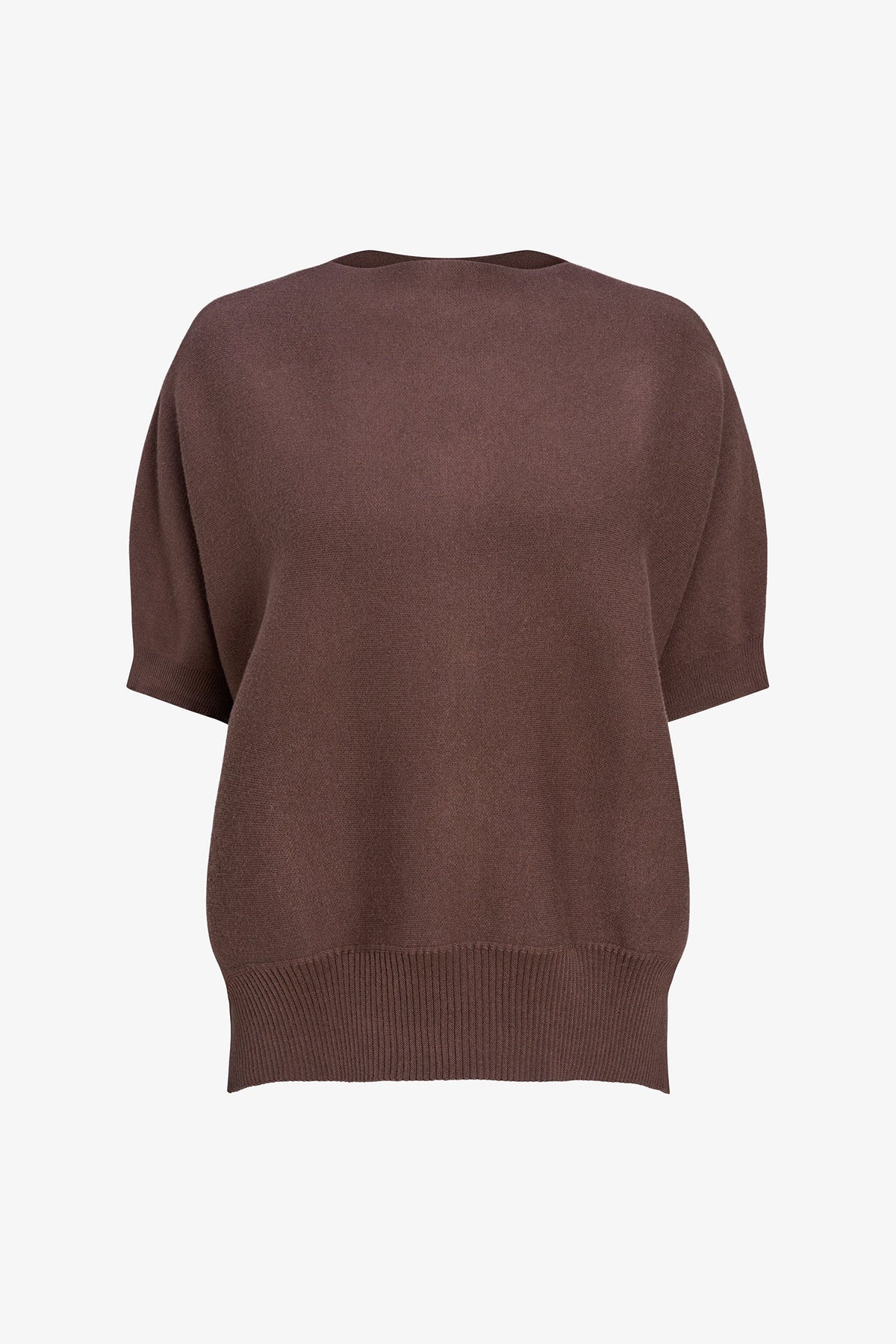 Women's Oversized Crew-Neck Sweater with Elbow-Length Batwing Sleeves