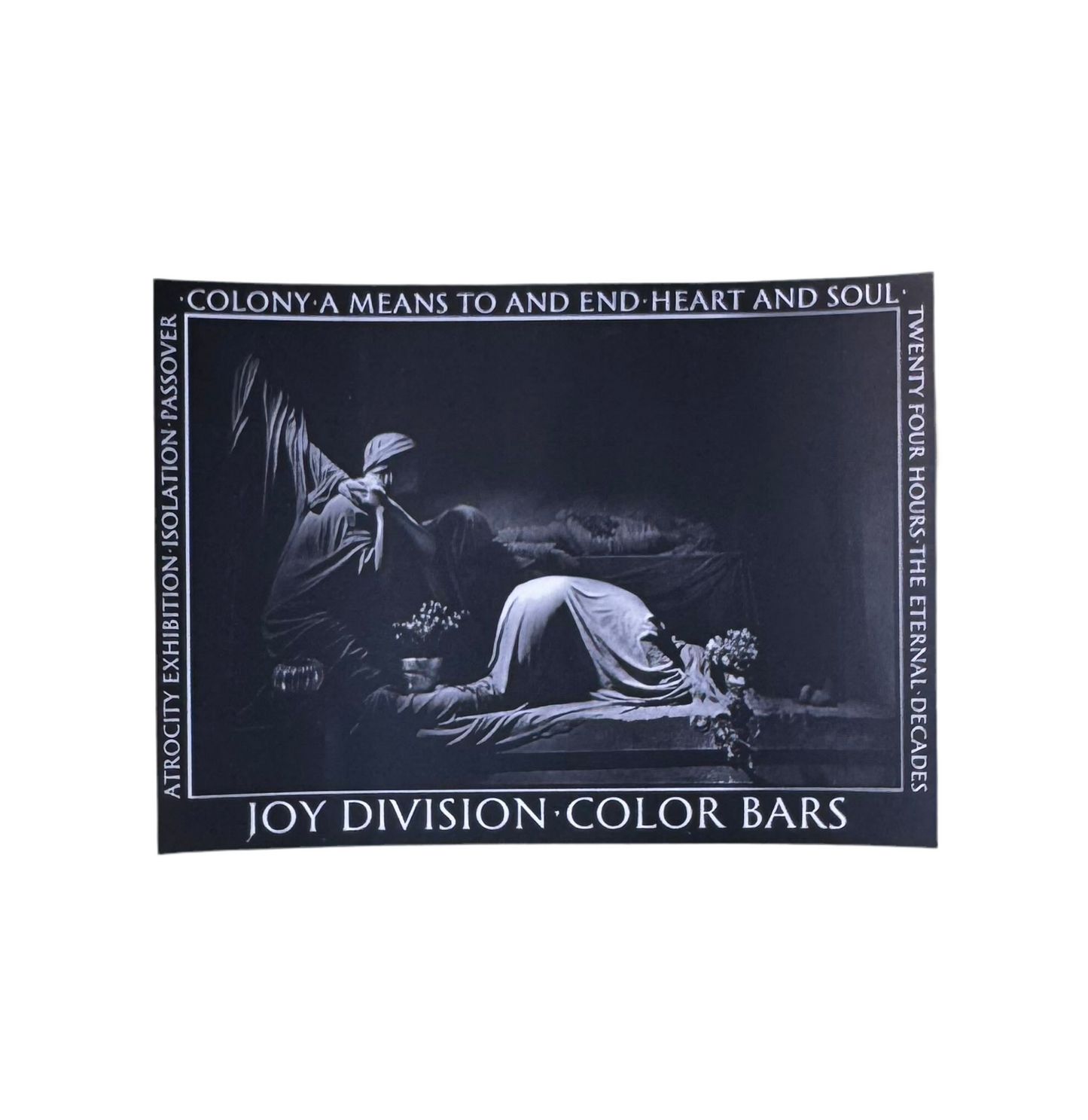 Color Bars 'Exhibition' Sticker - Black