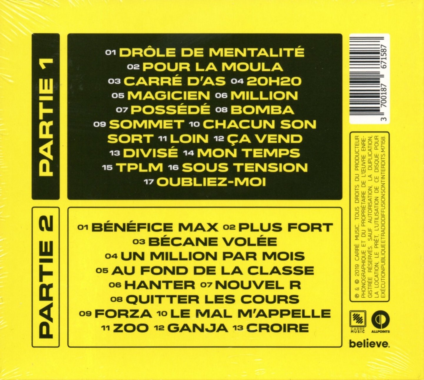 Djadja & Dinaz / Drôle de mentalité, pt. 1 & 2 - 2CD
