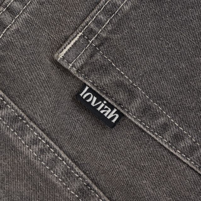 Loviah 'OG' Baggy 5 Pocket Denim Pants - Grey Stonewash