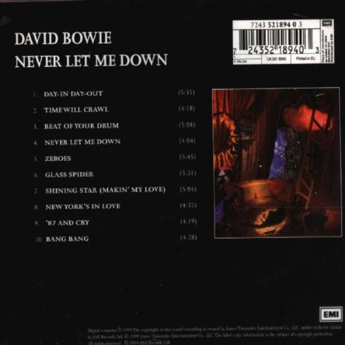 David Bowie / Never Let Me Down - CD (Used)