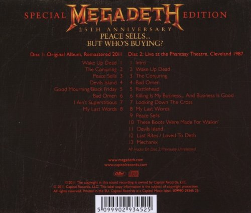 Megadeth / Peace Sells, But Who's Buying (25th Anniversary Edition) - CD