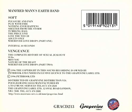 MANFRED MANNS EARTH - SOFT VENGEANCE