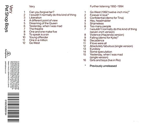 Very: Further Listening: 1992 - 1994