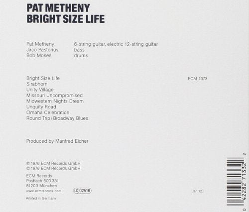 Pat Metheny / Bright Size Life - CD (Used)