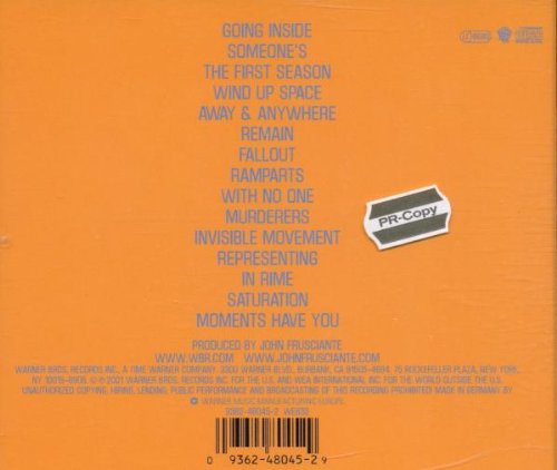 John Frusciante / To Record Only Water For Ten Days - CD (Used)