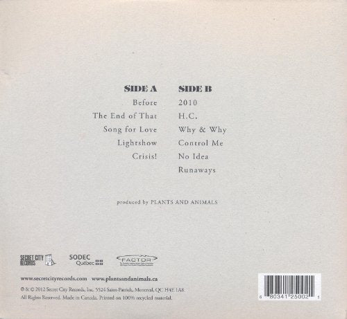Plants and Animals / The End of That - CD (Used)