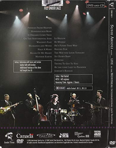 Susie Arioli Band / Live At The Montreal International Jazz Festival - DVD