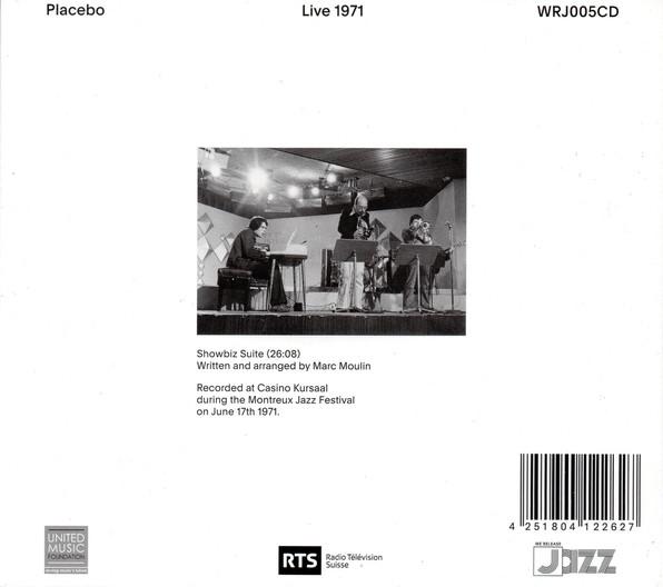 Placebo (Marc Moulin) / Live 1971 - CD