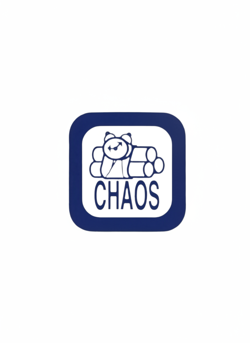 411VM 'Chaos' Sticker - Blue