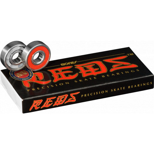 Bones 'Reds' Precision Skate Bearings - Red (8 Pack)