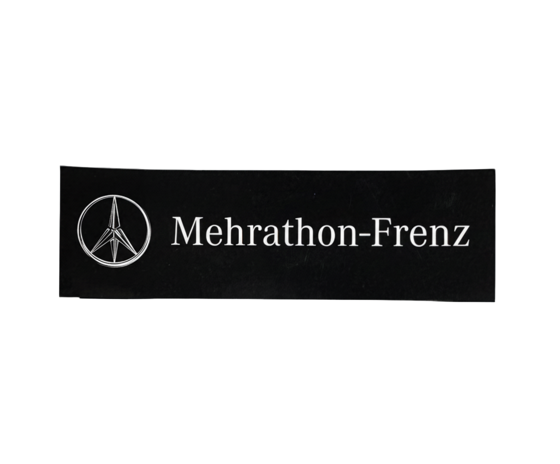 Mehrathon 'Luxury Car' Sticker - Black