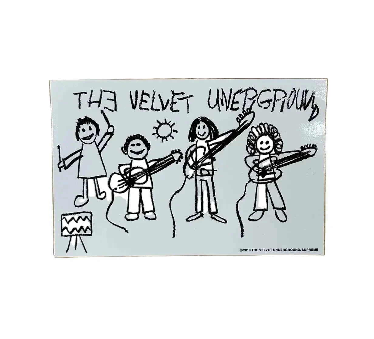 Supreme x The Velvet Underground 'Drawing' Sticker - White