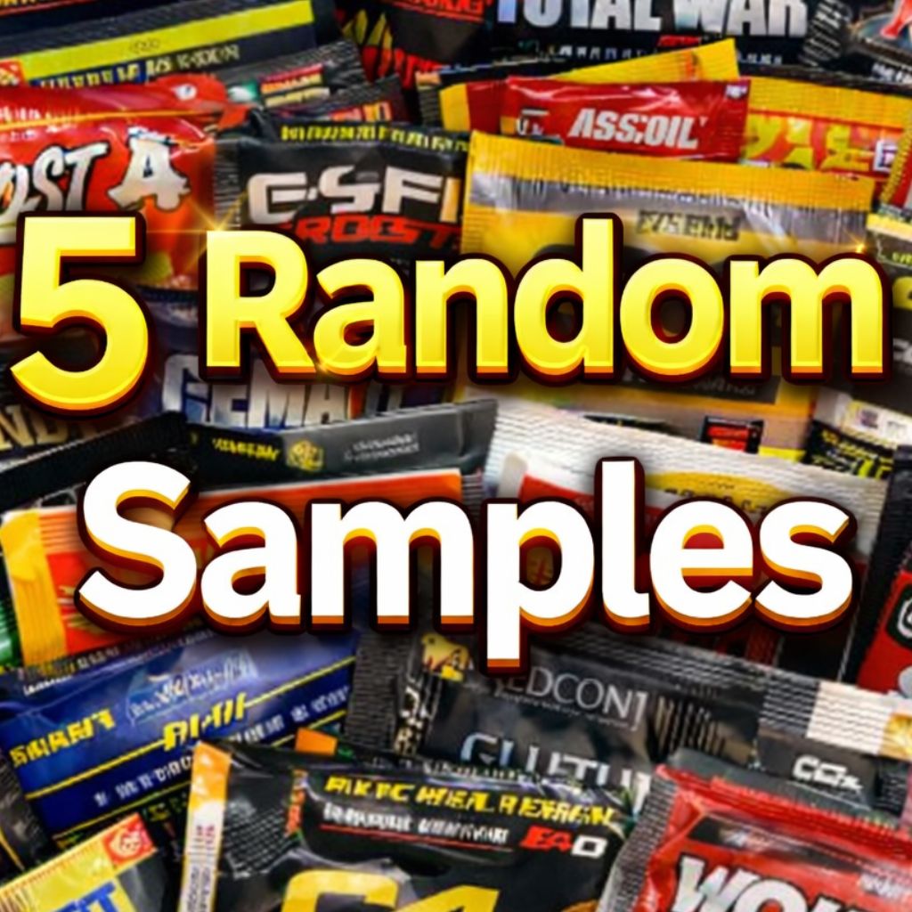 5 RANDOM PRODUCT SAMPLES