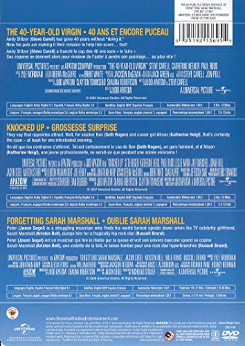 The 40-Year-Old Virgin + Knocked Up + Forgetting Sarah Marshall - DVD
