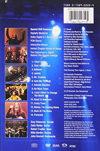 Ozzy Osbourne / Live At Budokan - DVD (Used)