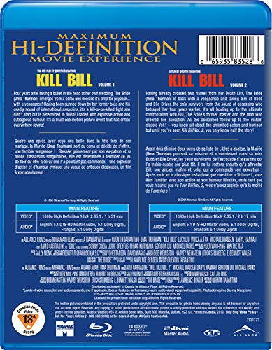 Kill Bill, Vols. 1 & 2 - Blu-Ray