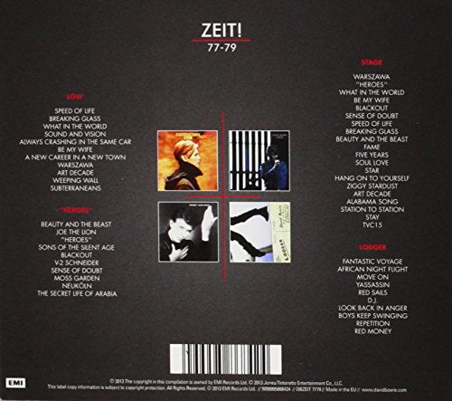 Zeit 77 ‐ 79 (Low, Heroes, Stage and Lodger)