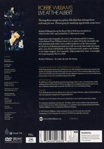 Robbie Williams / Live at the Albert - DVD (Used)
