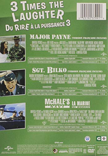 3-Movie Laugh Pack: Major Payne / Sgt. Bilko / McHale’s Navy (Bilingual)