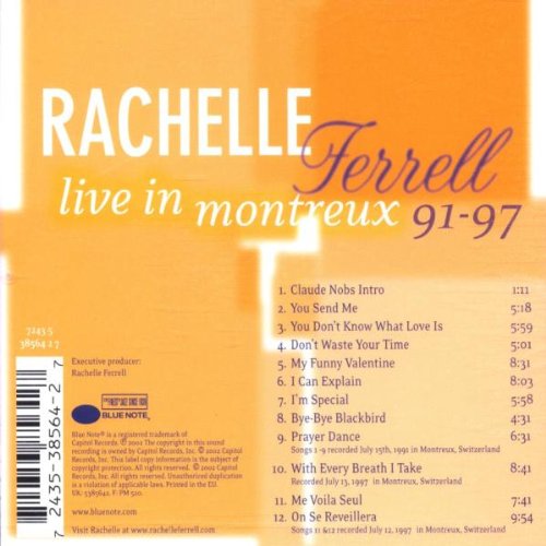 Rachelle Ferrell / Live at Montreux - CD