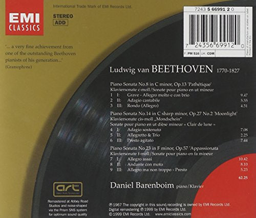 Beethoven: Pno Sntas 8 14 23