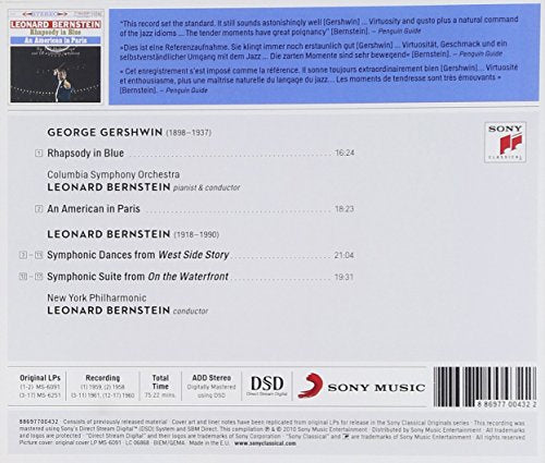 Gershwin: Rhapsody In Blue; An Ameri Can In Paris & Bernstein: Symphonic Dances